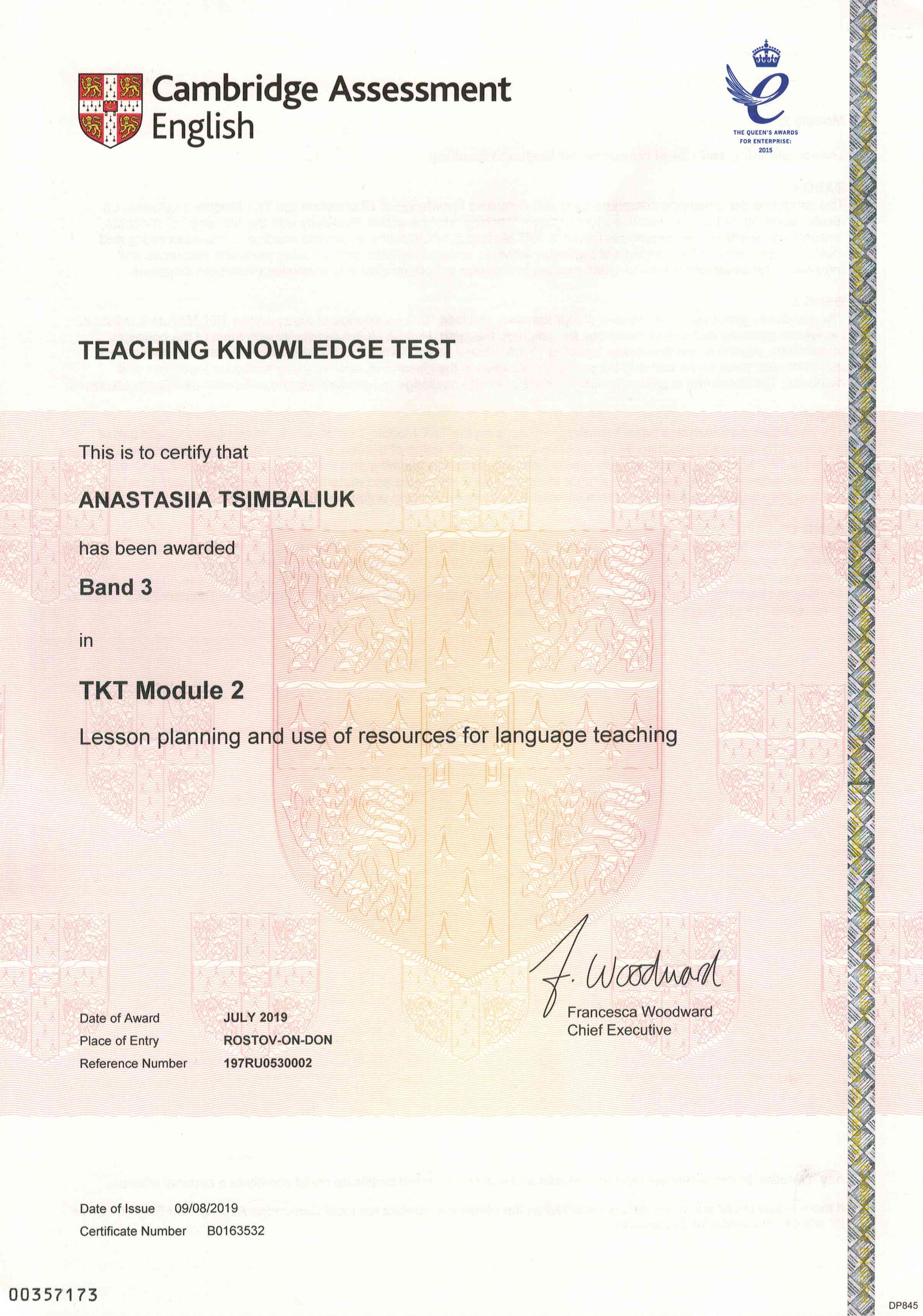 The Teaching Knowledge Test (module 2)